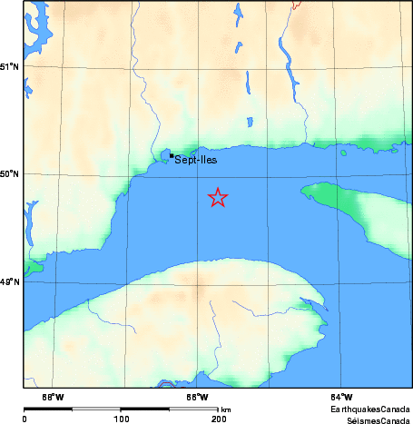 carte des environs du s&eacute;isme