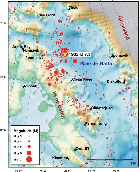 Sismicité Baffin Bay