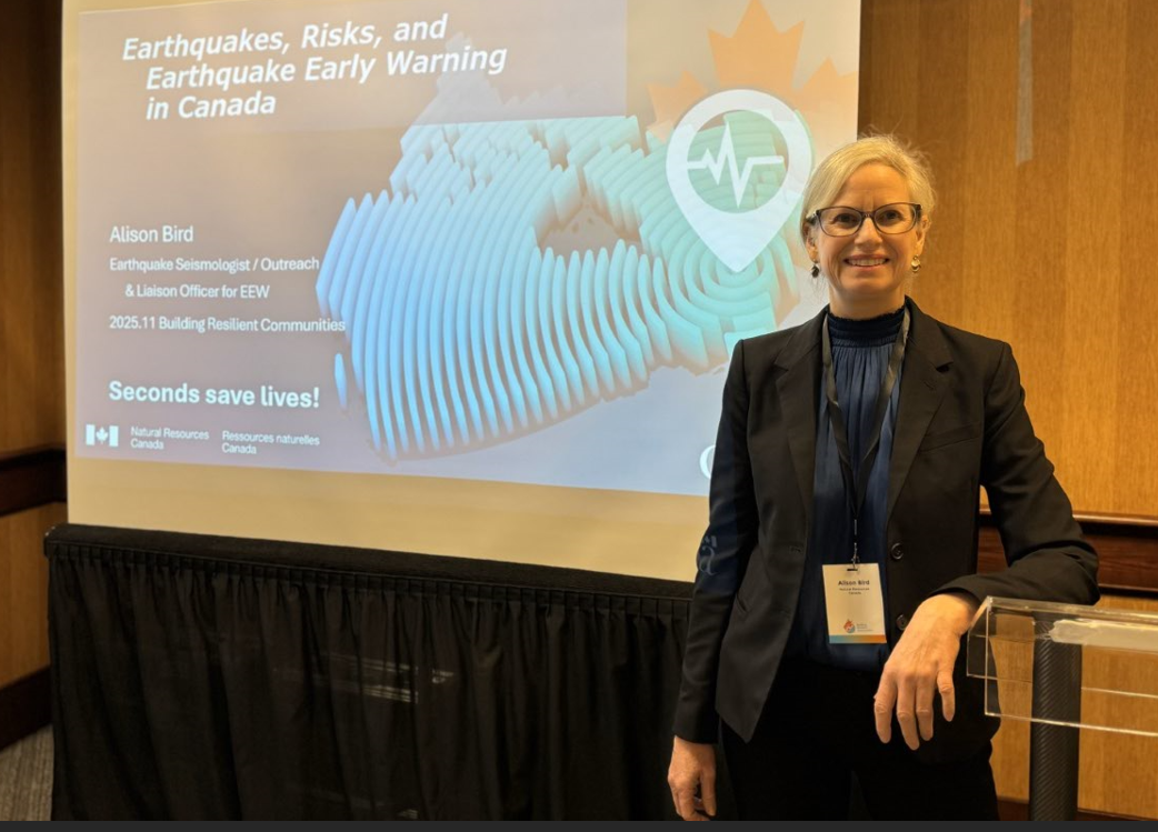 Photo d&rsquo;Alison Bird &agrave; la tribune