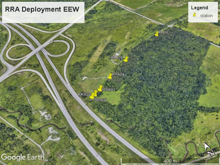 carte des stations pour l'étude
