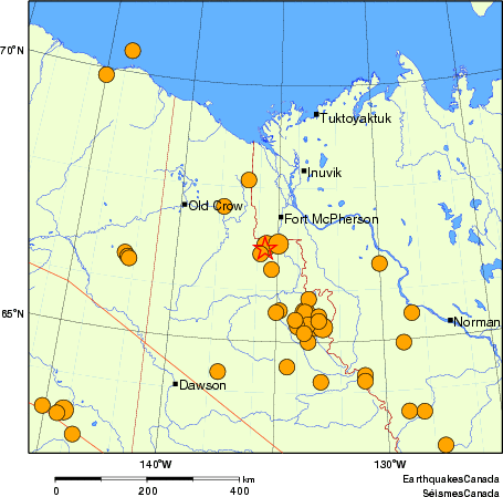 carte des séismes historiques de magnitude 5,0 et plus. Détails dans le tableau de données ci-dessous