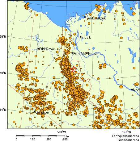 carte des des séismes de magnitude 2,0 et plus depuis 2000