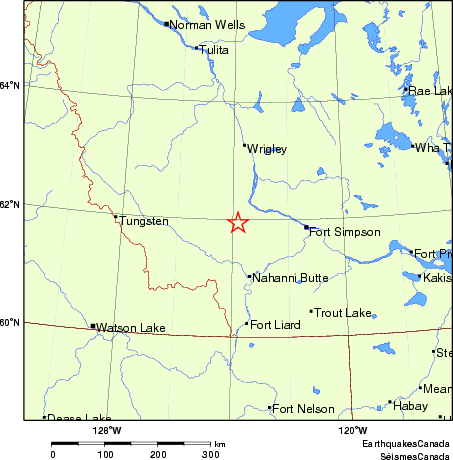 carte des endroits près de l'épicentre