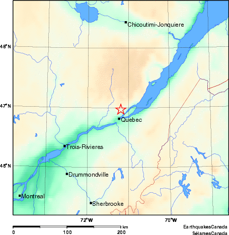 Map of Earthquake Area