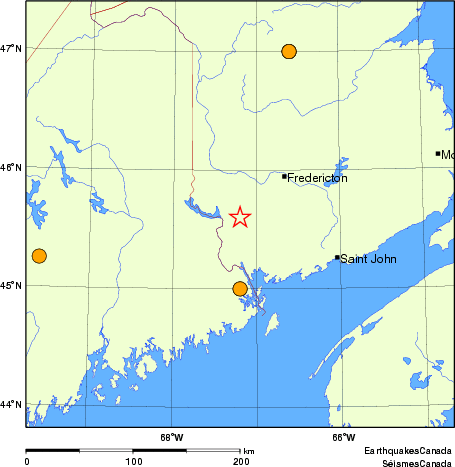 carte des séismes historiques de magnitude 5,0 et plus. Détails dans le tableau de données ci-dessous