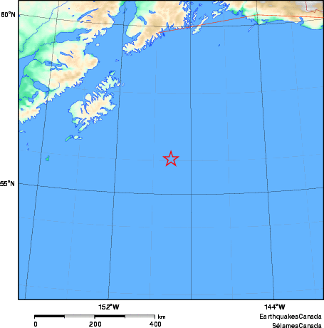carte des environs du séisme
