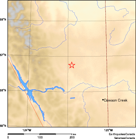 carte des environs du séisme