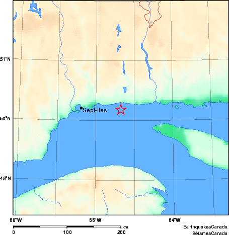 carte des environs du séisme