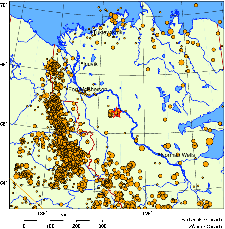 carte des des séismes de magnitude 2,0 et plus depuis 2000