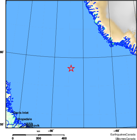 Map of Earthquake Area