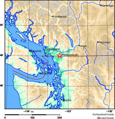 Map of Earthquake Area