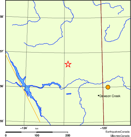 carte des séismes historiques de magnitude 5,0 et plus.  Détails dans le tableau de données ci-dessous