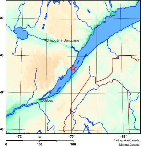 Map of Earthquake Area