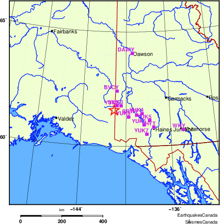 carte des localisations des stations sismologiques locales