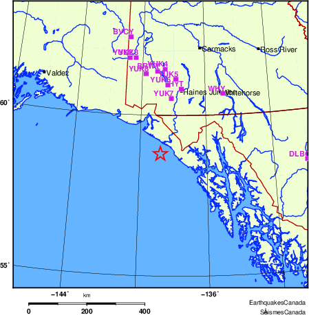 carte des localisations des stations sismologiques locales