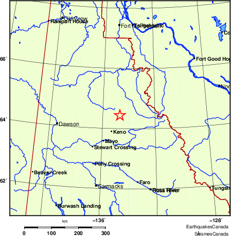 carte des endroits près de l'épicentre