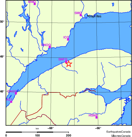 carte des localisations des stations sismologiques locales