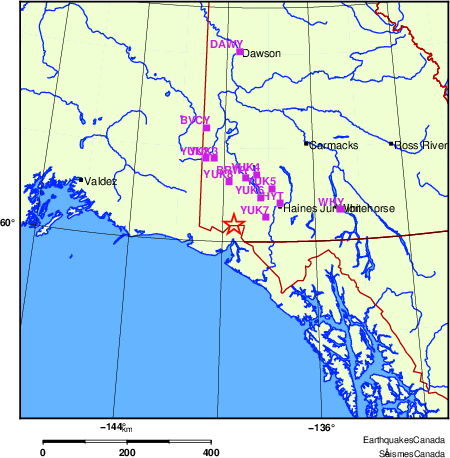 carte des localisations des stations sismologiques locales