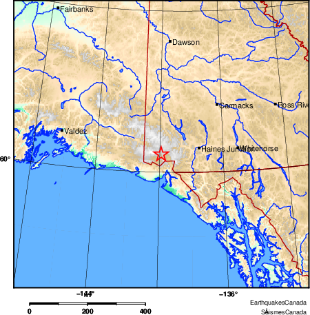 Map of Earthquake Area
