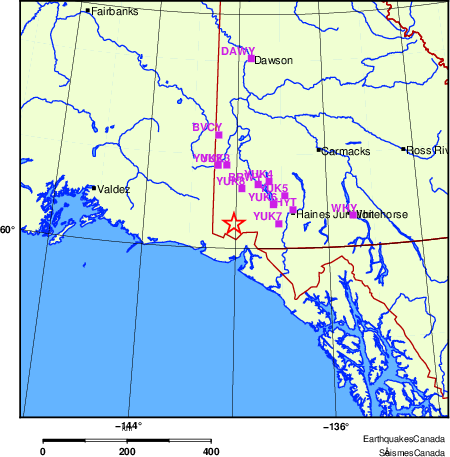 carte des localisations des stations sismologiques locales