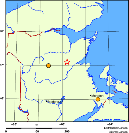 carte des s&eacute;ismes historiques de magnitude 5,0 et plus.  Détails dans le tableau de données ci-dessous