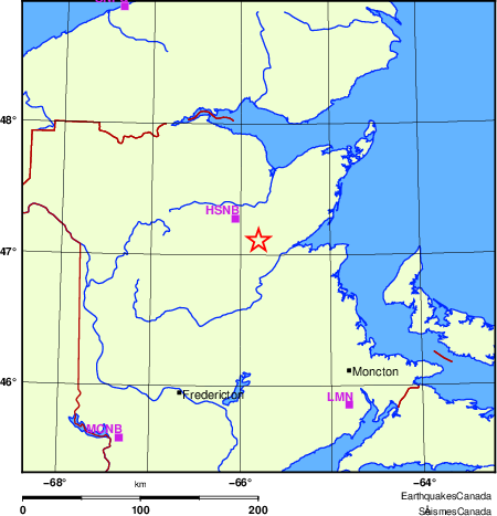 carte des localisations des stations sismologiques locales
