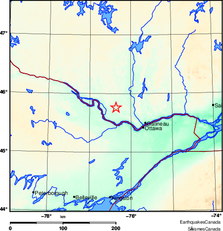 Map of Earthquake Area