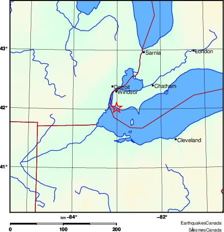 Map of Earthquake Area
