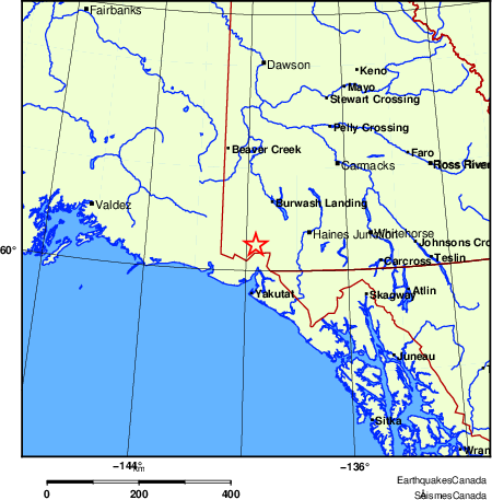 Map of Earthquake Localities