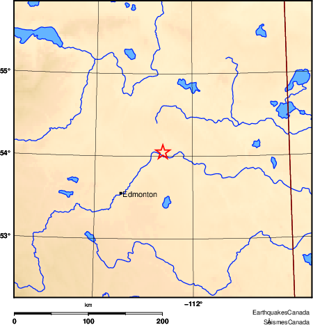 carte des environs du séisme
