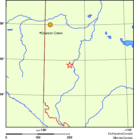 carte des s&eacute;ismes historiques de magnitude 5,0 et plus.  Détails dans le tableau de données ci-dessous